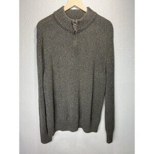 Eddie Bauer Men's Half Zip Knit Pullover Sweater Knit Size Large